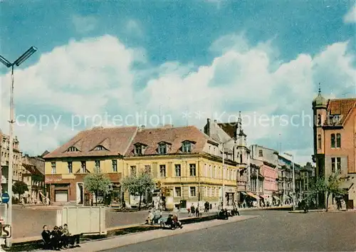 AK / Ansichtskarte Gniezno Rynek Marktplatz Gniezno