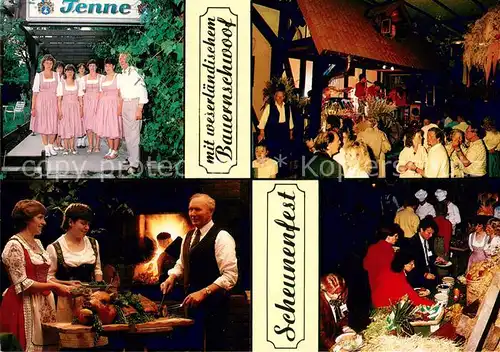 AK / Ansichtskarte Godelheim Dohmanns Scheunenfest Tenne mit weserlaendischem Bauernschwoof Godelheim
