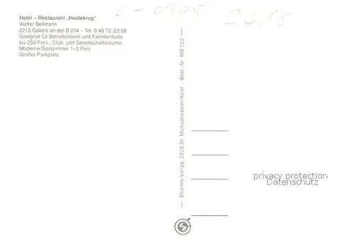 AK / Ansichtskarte Gokels Hotel Restaurant Heidekrug Gastraeume Bar Gokels