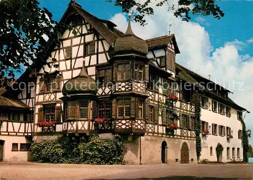 AK / Ansichtskarte Gottlieben Hotel Restaurant Drachenburg und Waaghaus Gottlieben