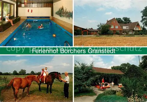 AK / Ansichtskarte Granstedt_Selsingen Ferienhof Borchers Urlaub auf dem Bauernhof Hallenbad Reiten Granstedt_Selsingen