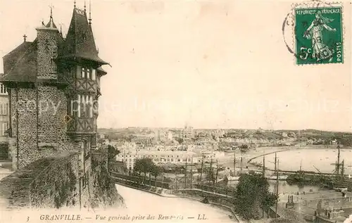 AK / Ansichtskarte Granville_Manche Vue generale prise des Remparts Granville_Manche