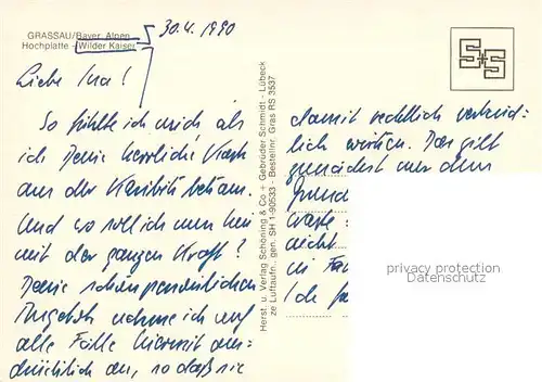 AK / Ansichtskarte Grassau_Chiemgau Fliegeraufnahme mit Hochplatte und Wilder Kaiser Grassau Chiemgau