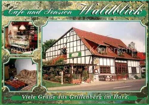 AK / Ansichtskarte Grillenberg Cafe Pension Waldblick  Grillenberg