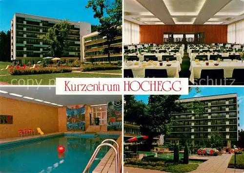 AK / Ansichtskarte Grimmenstein_Edlitztal Kurzentrum Hochegg Speisesaal Hallenbad Park Grimmenstein_Edlitztal