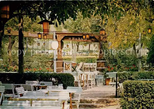 AK / Ansichtskarte Grinzing_Wien Weingut Heuriger Reinprecht Gartenterrasse Grinzing Wien