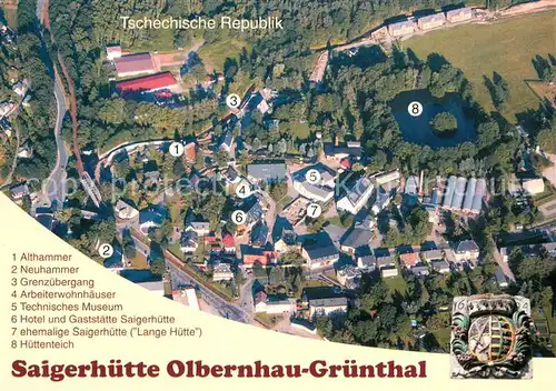 AK / Ansichtskarte Gruenthal_Olbernhau Komplex des Technischen Denkmals Saigerhuette Gruenthal Olbernhau