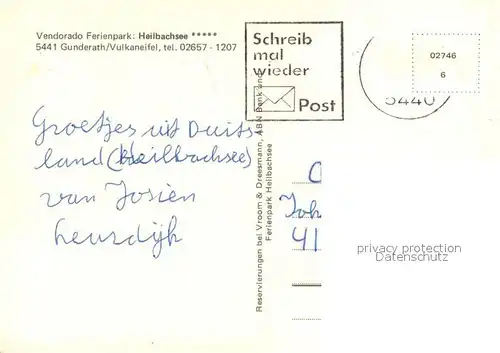 AK / Ansichtskarte Gunderath Vendorado Ferienpark Hailbachsee Kegelbahn Schlauchboot Gunderath