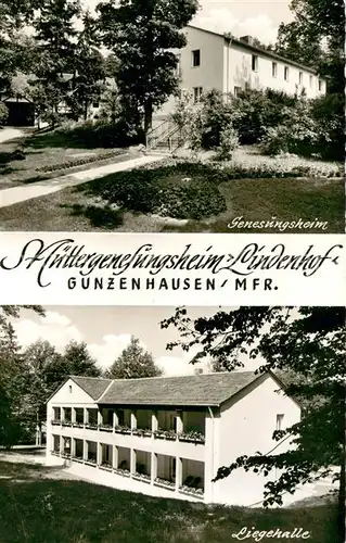 AK / Ansichtskarte Gunzenhausen_Altmuehlsee Muettergenesungsheim Lindenhof Liegehalle Gunzenhausen Altmuehlsee