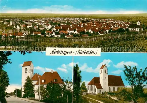 AK / Ansichtskarte Haltingen Panorama Kirche Haltingen