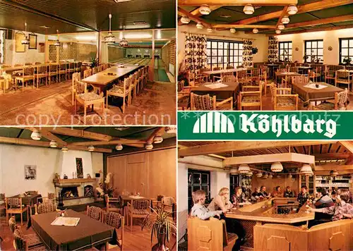 AK / Ansichtskarte Hanerau Hademarschen Koehlbarg Restaurant Gastraeume Kegelbahnen Hanerau Hademarschen