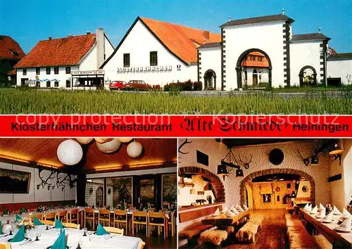 AK / Ansichtskarte Heiningen_Wolfenbuettel Restaurant Alte Schmiede Gastraeume Heiningen Wolfenbuettel