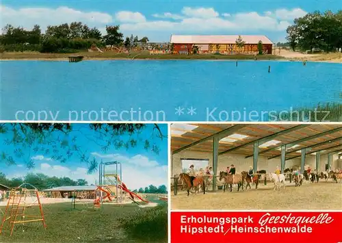 AK / Ansichtskarte Heinschenwalde Erholungspark Geestequelle Spielplatz Reithalle Heinschenwalde