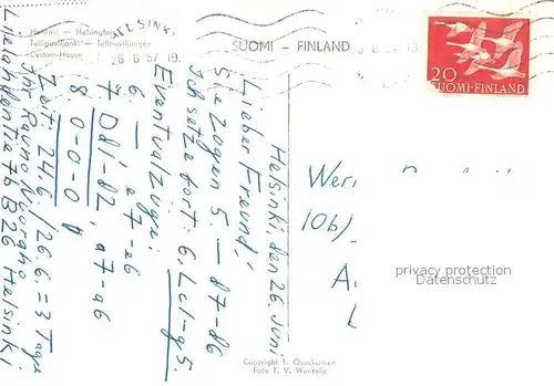 AK / Ansichtskarte Helsinki Custom House Helsinki