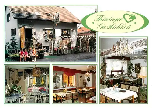 AK / Ansichtskarte Herges_Hallenberg_Steinbach_Hallenberg Kanter s Cafe Gastraum 