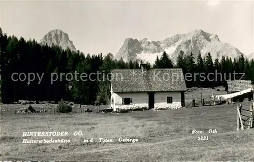 AK / Ansichtskarte Hinterstoder Huttererbodenhuette Totes Gebirge Hinterstoder