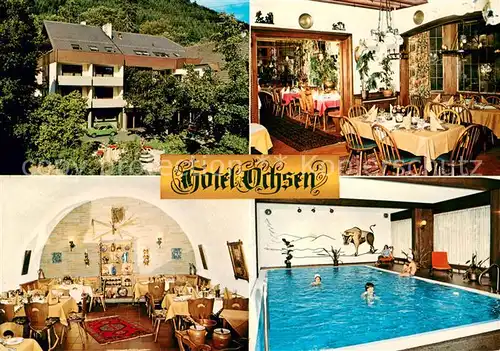 AK / Ansichtskarte Hoefen_Enz Hotel Ochsen Restaurant Hallenbad Hoefen_Enz