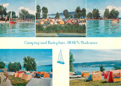 AK / Ansichtskarte Horn_Gaienhofen Camping und Badeplatz am Bodensee Horn Gaienhofen