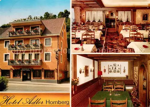 AK / Ansichtskarte Hornberg_Schwarzwald Hotel Restaurant Adler Hornberg Schwarzwald