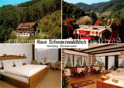 AK / Ansichtskarte Hornberg_Schwarzwald Haus Schwarzwaldblick Gaststube Zimmer Terrasse Hornberg Schwarzwald