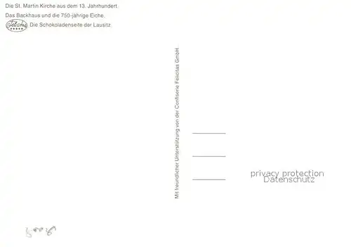 AK / Ansichtskarte Hornow Wadelsdorf St. Martin Kirche 13. Jhdt. Backhaus 750 jaehrige Eiche Schokoladenseite der Lausitz Hornow Wadelsdorf