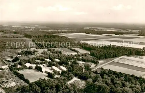 AK / Ansichtskarte Hoerpel Berliner Landesjugendheim Haus Druhwald Fliegeraufnahme Hoerpel