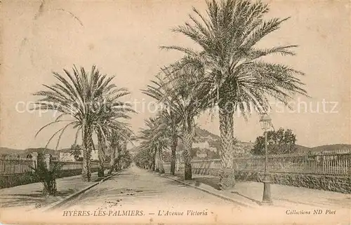 AK / Ansichtskarte Hyeres_les_Palmiers Avenue Victoria Hyeres_les_Palmiers