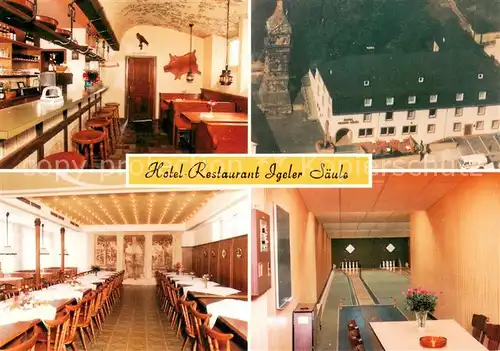 AK / Ansichtskarte Igel_Trier Hotel Restaurant Igeler Saeule Bar Restaurant Festsaal Kegelbahn Igel_Trier