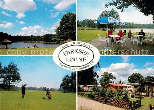 AK / Ansichtskarte Isernhagen Parksee Lohne Erholungsgebiet Campingplatz Golfplatz Isernhagen