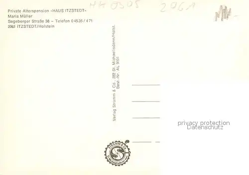 AK / Ansichtskarte Itzstedt Alterspension Haus Itzstedt Itzstedt
