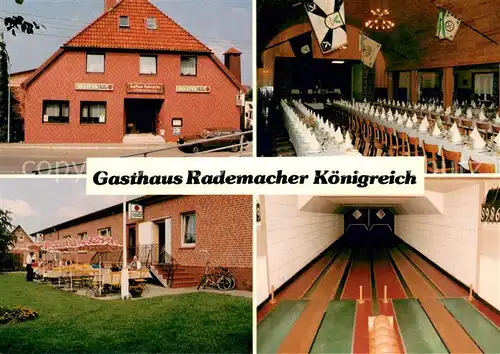 AK / Ansichtskarte Jork Koenigreich Gaststaette Wilhelm Rademacher Festsaal Kegelbahn Jork Koenigreich