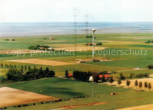 AK / Ansichtskarte Kaiser Wilhelm Koog Groesste Windenergieanlage der Welt Fliegeraufnahme Kaiser Wilhelm Koog
