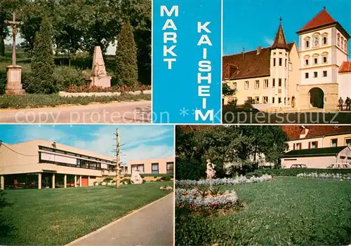 AK / Ansichtskarte Kaisheim Teilansichten Schule Park Denkmal Kaisheim