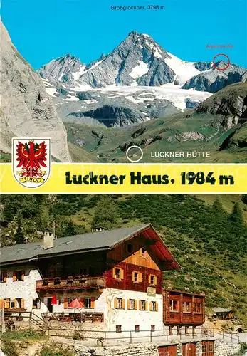 AK / Ansichtskarte Kals_Grossglockner Lucknerhaus im Koednitztal Kals Grossglockner