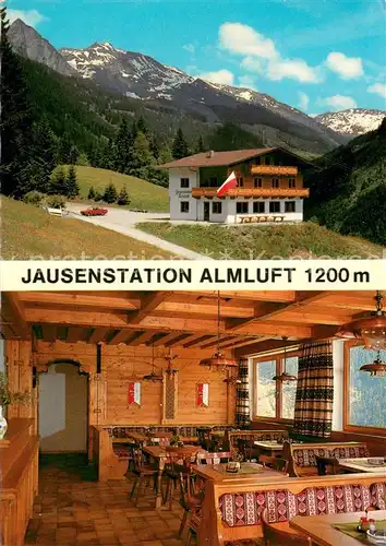 AK / Ansichtskarte Kaltenbach_Tirol Jausenstation Almluft Gastraum Zillertaler Alpen Kaltenbach Tirol