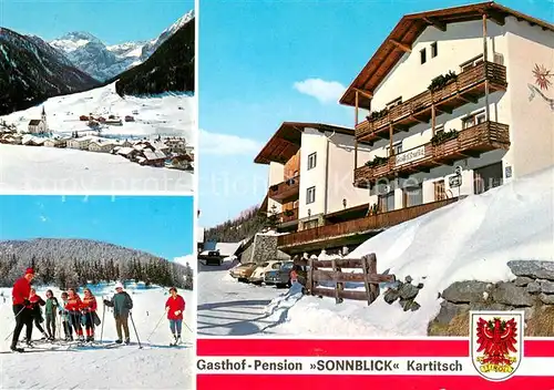 AK / Ansichtskarte Kartitsch Gasthof Pension Sonnblick Wintersportplatz Alpen Kartitsch