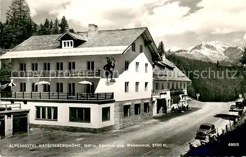 AK / Ansichtskarte Katschberghoehe Alpenhotel Blick gegen Weisseneck Niedere Tauern Katschberghoehe