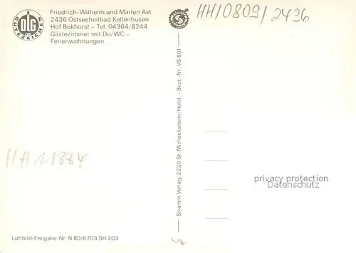 AK / Ansichtskarte Kellenhusen_Ostseebad Hof Bokhorst Kellenhusen_Ostseebad