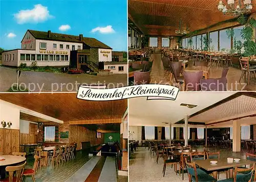 AK / Ansichtskarte Kleinaspach Gasthof Cafe Sonnenhof Restaurant Kegelbahn Kleinaspach