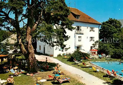 AK / Ansichtskarte Klobenstein_Ritten Piccolo Hotel Schnitzer Swimming Pool Klobenstein_Ritten