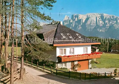AK / Ansichtskarte Klobenstein_Ritten Gaestehaus Haus Schlernblick Hochplateau Alpen Klobenstein_Ritten