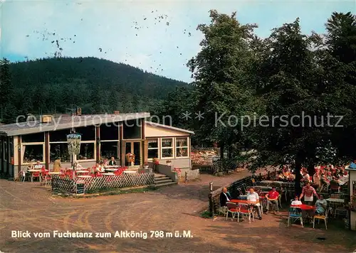 AK / Ansichtskarte Koenigstein_Taunus Fuchstanz Gaststaette mit Altkoenig Koenigstein_Taunus