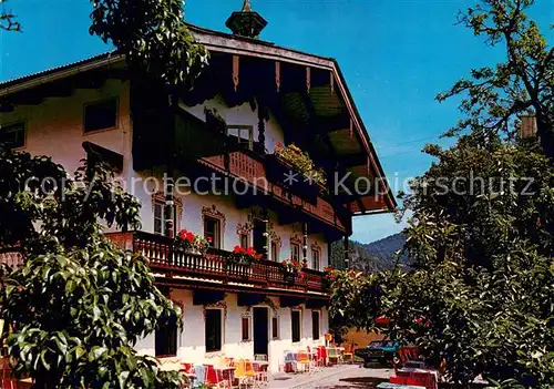 AK / Ansichtskarte Koessen_Tirol Berggasthaus Pension Peternhof Terrasse Koessen Tirol