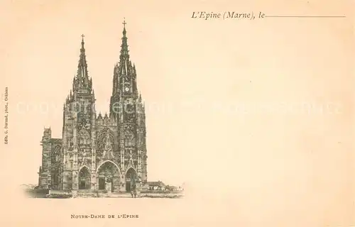 AK / Ansichtskarte L_Epine_Marne Notre Dame de l Epine L_Epine_Marne