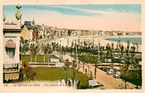 AK / Ansichtskarte La_Baule_sur_Mer Vue generale de la Plage La_Baule_sur_Mer