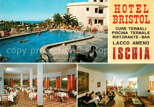 AK / Ansichtskarte Lacco_Ameno Hotel Bristol Ristorante Swimming Pool Lacco Ameno