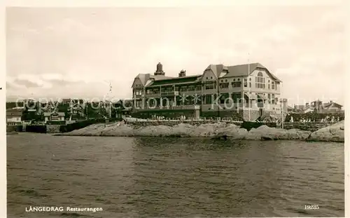 AK / Ansichtskarte Langedrag Restaurangen Langedrag