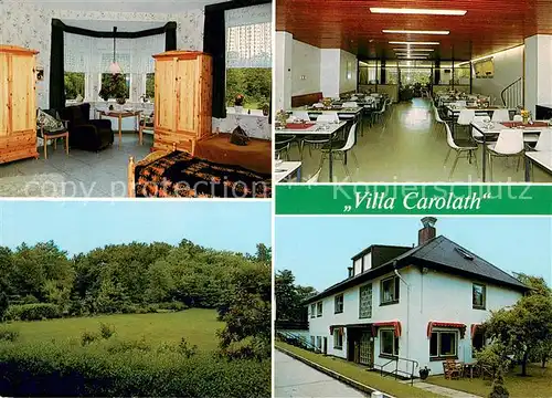 AK / Ansichtskarte Langstedt Alten  und Pflegeheim Villa Carolath Speisesaal Garten Langstedt