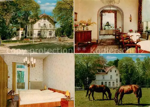 AK / Ansichtskarte Lasbek_Gut Hotel Restaurant Lasbecker Muehle Gastraeume Zimmer Pferdekoppel Lasbek_Gut