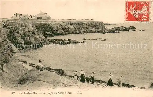 AK / Ansichtskarte Le_Croisic La Plage du Sable Menu Le_Croisic